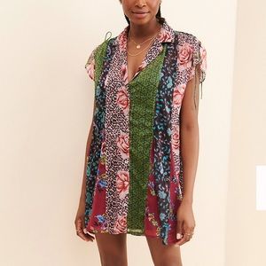PRINTED FLORAL FREE PEOPLE DRESS